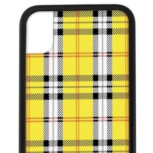 Wildflower case iphone Xr Yellow Plaid